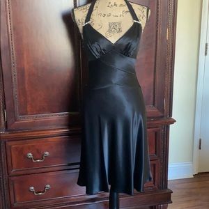 Cache satin like halter dress